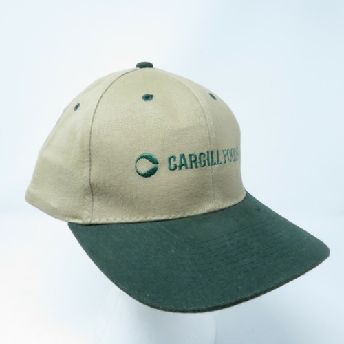 Vintage Cargill Foods Snapback Hat - Kahki Cap