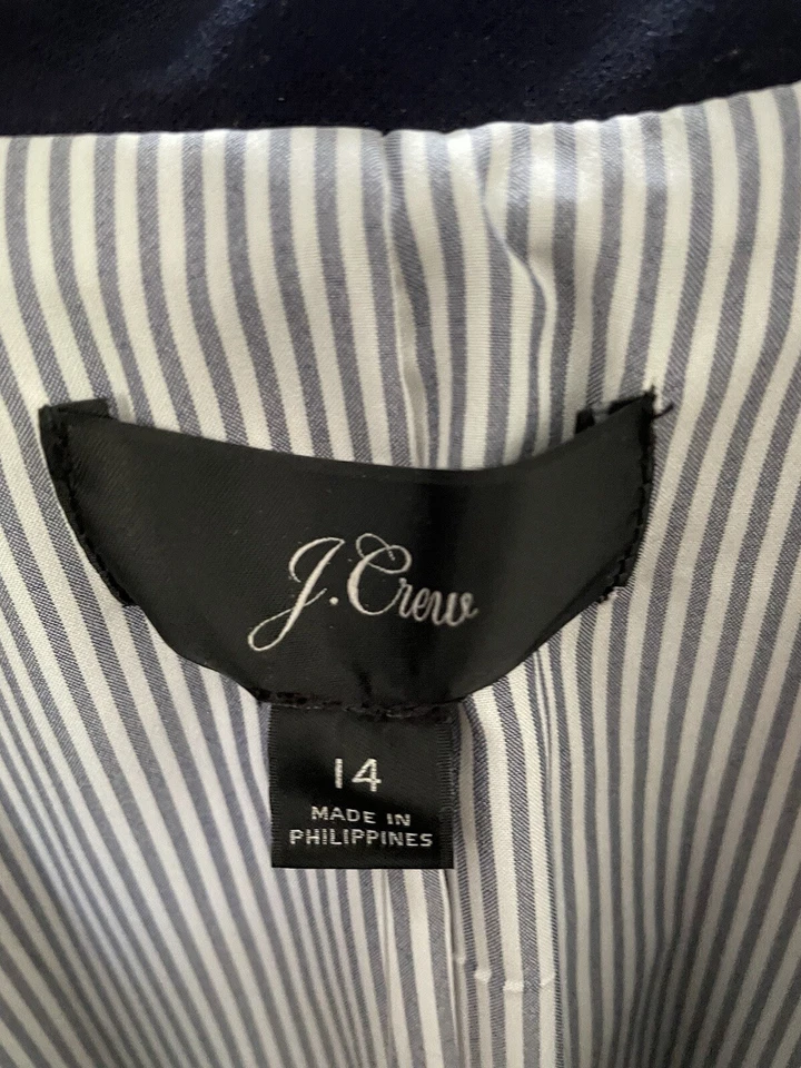 BNWT Jcrew Navy Blazer Size US 14/UK 16 - Image 3 of 4
