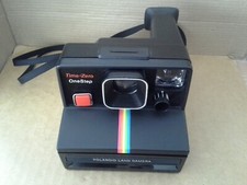 Vintage. Polaroid  Black Time-Zero One Step Land Camera. Working. VGC