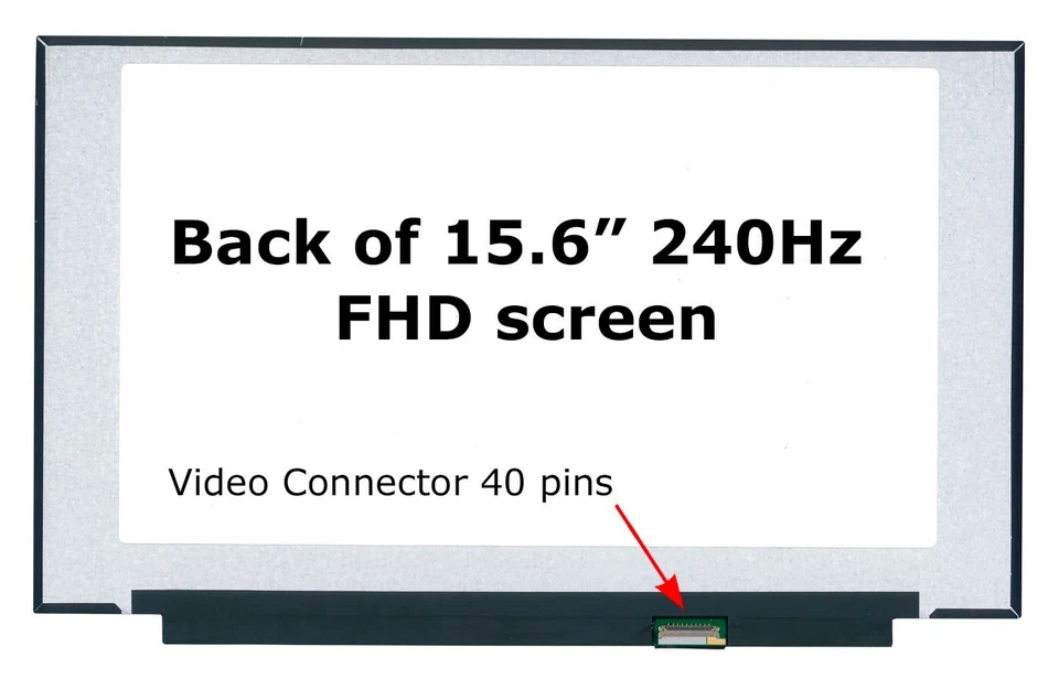 Sharp LQ156M1JW26 240Hz FHD 40pin LED LCD Screen + Tools SCREENARAMA * FAST - Image 2 of 4