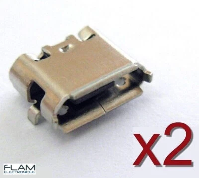 2x connecteur à souder micro USB type B femelle / 2pcs female connector solder - Photo 1/4