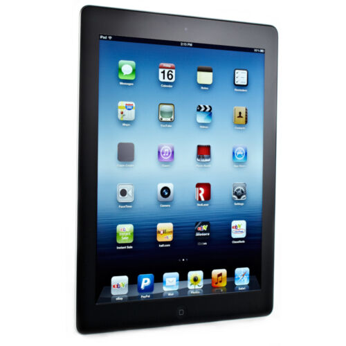 Apple iPad 3 AT&T&T-mobile GSM Wi-Fi + 3G 64 Go noir débloqué housse pack 64 Go N - Photo 1 sur 1