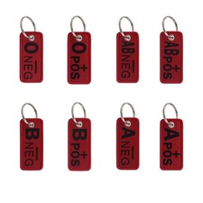 Creative Blood Type Keychain Fashionable Keyring Gift for Friend and Family