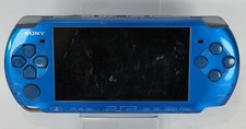 SONY PLAYSTATION PORTABLE PSP BLUE HANDHELD CONSOLE 3000 *TESTED & WORKING*
