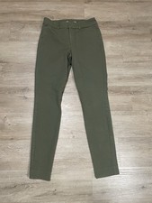 Old Navy Pixie Pants Women  s 4 Olive Green Skinny Ankle Stretch Chino High-Rise