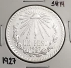 Photo of a 1927 Mexico Un Peso Silver from an eBay listing that sold on Jul 19, 2026
