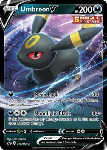 Light Play x 1 Umbreon V - SWSH203 - SWSH Black Star Promos Black Star Promos: S