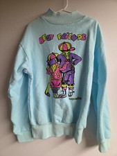 Vintage 1980s Children's Best Friens Large Blue Sweatshirt By Dreamsicle 16"x22"