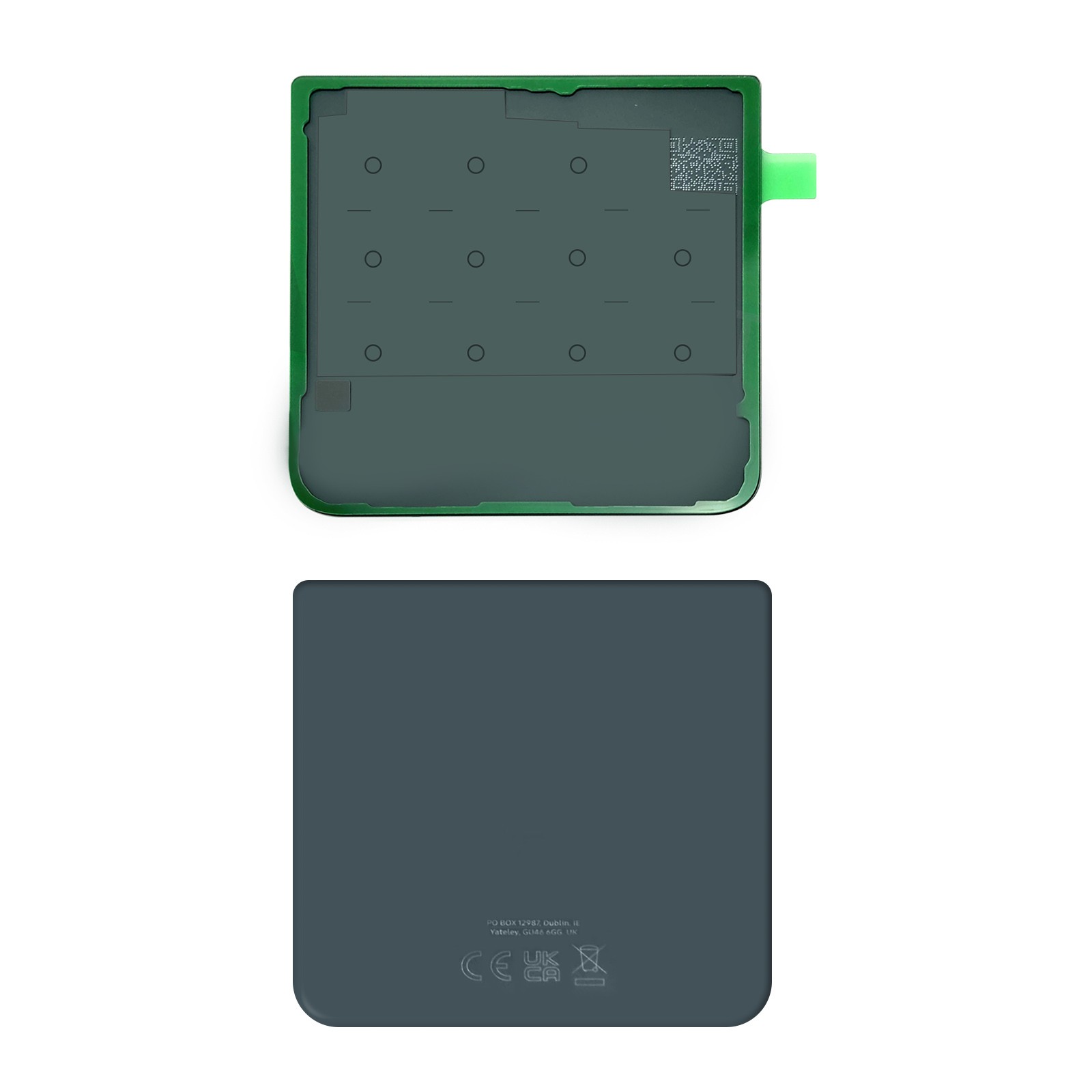 Réparer la face arrière cassée du Samsung Galaxy Z Flip 3 avec la vitre verte