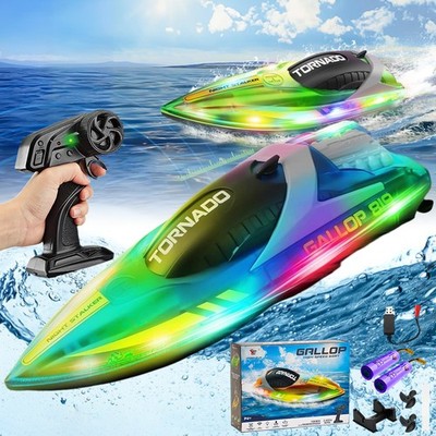 2,4GHz High Speed RC Boot Ferngesteuertes Rennboot Speedboot Schiff Boat grün