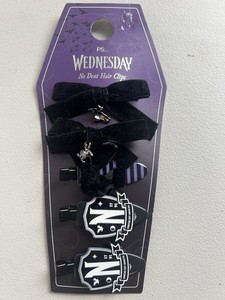 Wednesday Addams No Dent Hair Clips Cool New