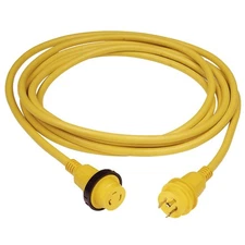 Marinco 199117 Cordset, 30A 125V, 25', Yellow