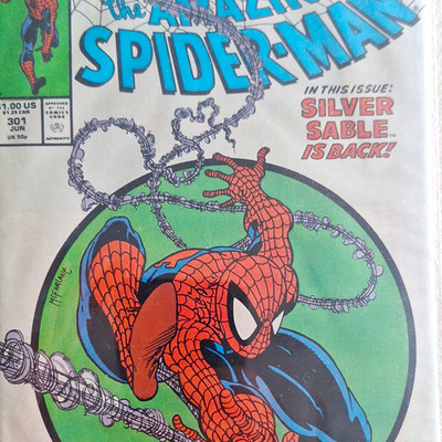 Marvel Comics The Amazing Spider-Man #301 (1988) Spider-Man Silver Sable