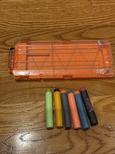 Nerf N-Strike Elite 12 Round Dart Clip Ammo Magazine Cartridge - Orange W/6 ammo