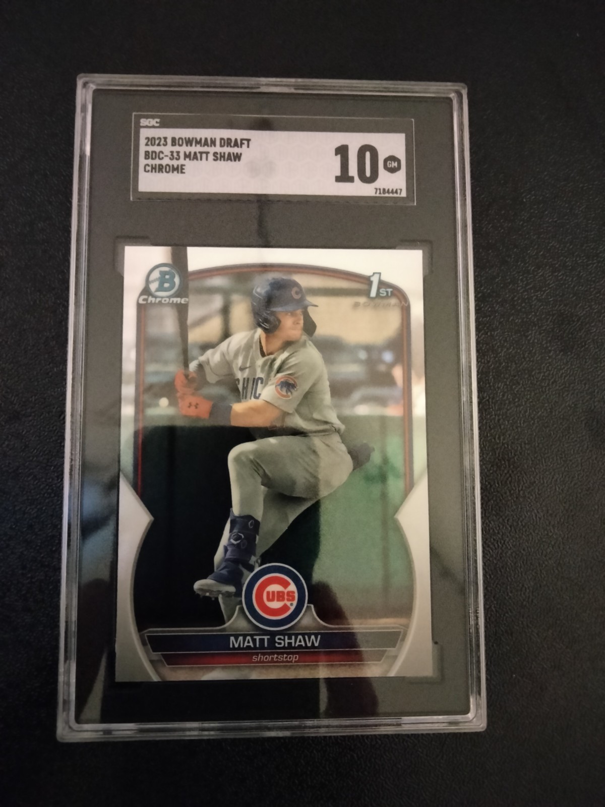 2023 Bowman Chrome Draft Matt Shaw BDC-33 SGC 10 1st Bowman