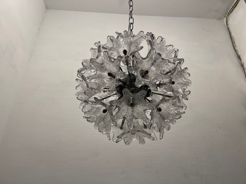Murano Glass Flower Chandeliers by Paolo Venini for Veart, 1960s - Picture 8 of 9
