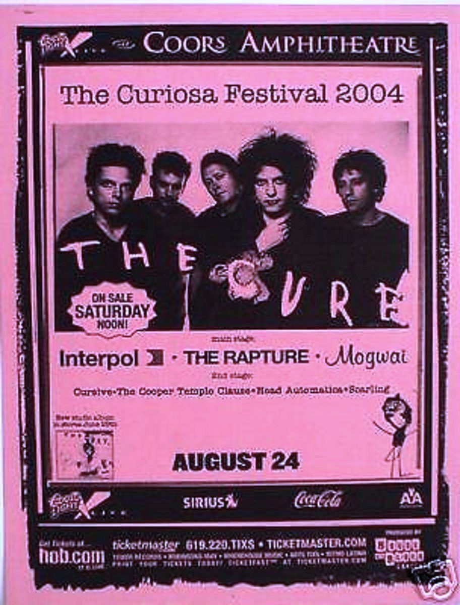 THE CURE /INTERPOL /MOGWAI 