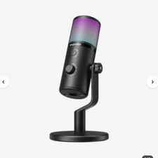 Maono DM50 USB Condenser Microphone RGB Mute Button Black Cardioid