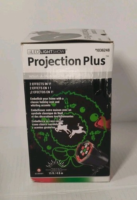#ad LED Lightshow Projection Plus Whirl A Motion 2 Effects in 1 Christmas $17.00