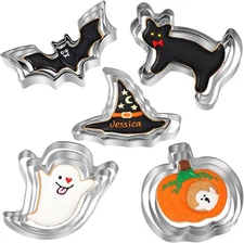 Halloween Cookie Cutters Set - 15 Pcs Stainless Steel Holiday Cookie Cutter with