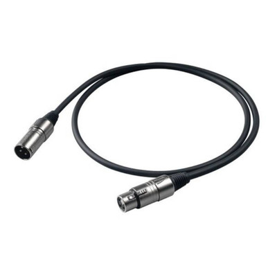 Bulk Kabel Stecker und Buchse XLR 3P Proel Länge 6 Meter