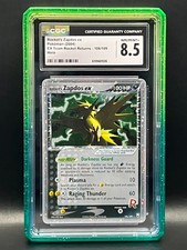 Rocket’s Zapdos EX 106/109 Holo- 2004 Pokémon EX Team Rocket Returns- CGC 8.5 on eBay