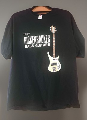 Tshirt Enjoy Rickenbacker Guitars logo Fruit Of The Loom XL NOS