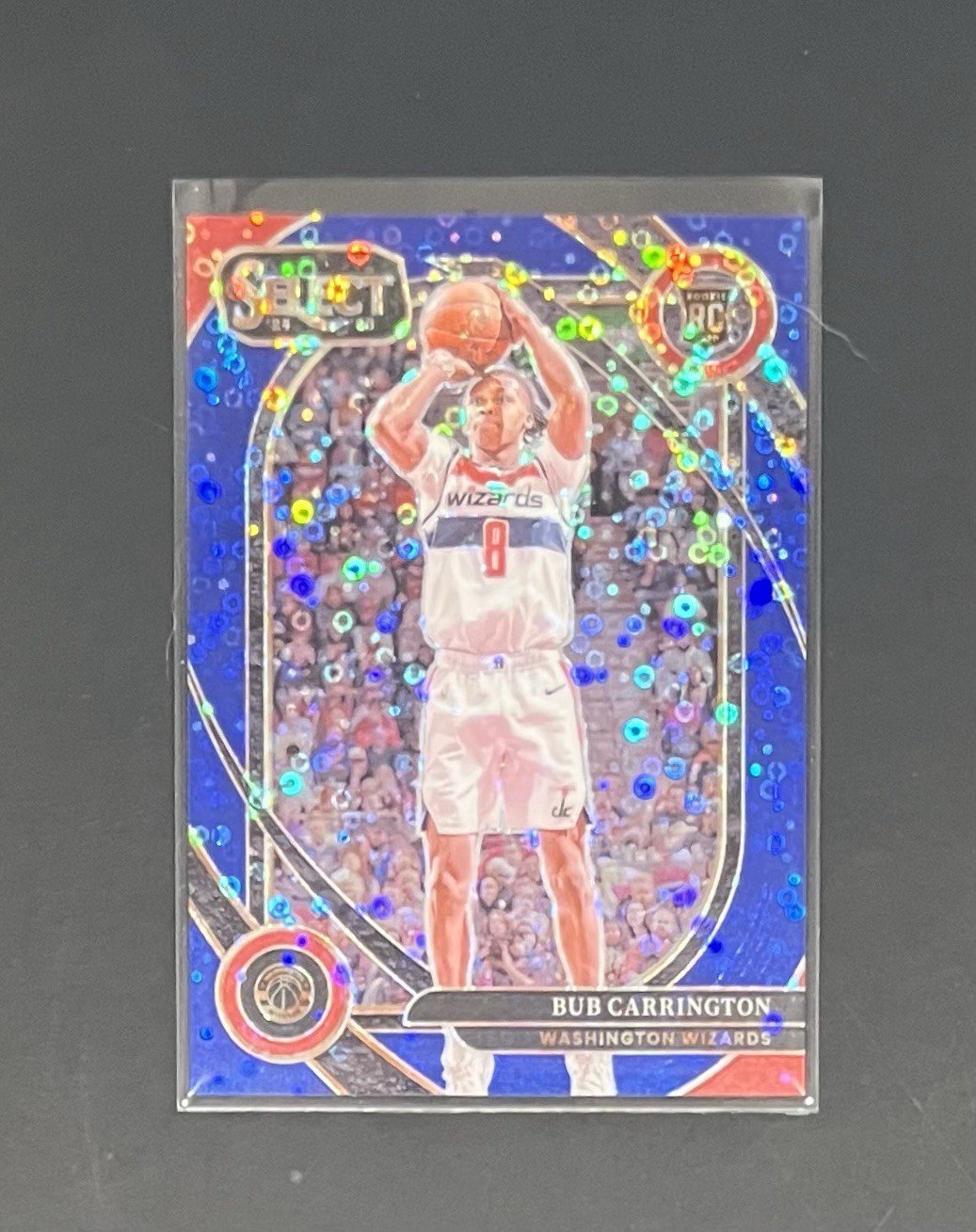 2024-25 Panini NBA Select - Bub Carrington RC Courtside Blue Disco /25 🔥🔥🔥🔥