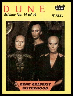 1984 Fleer Dune #19 Bene Gesserit Sisterhood / Lady Jessica Stickers
