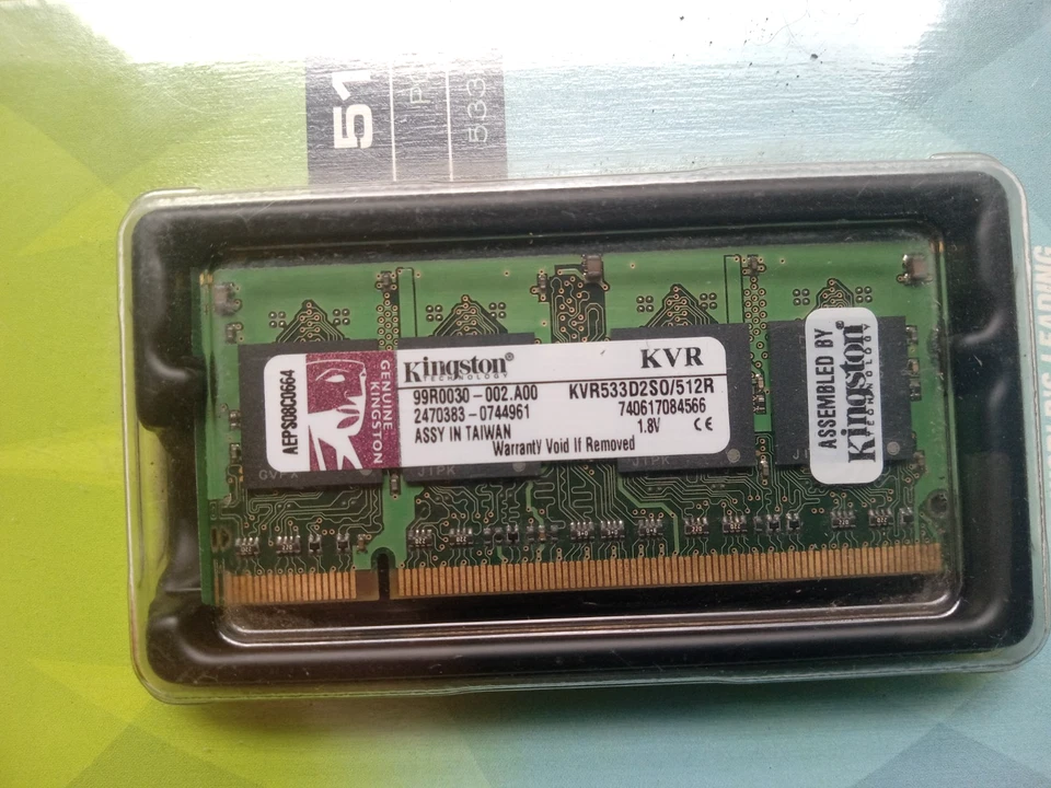KINGSTON TECHNOLOGY NOTEBOOK PC2-4200 FAST HIGH-QUALITY MEMORY RAM 512MB 533MHz - Image 3 of 4