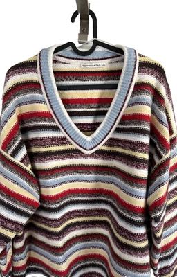 Abercrombie & Fitch Strickpullover Unisex Stripes Größe L - Bild 1 von 4