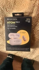 Audien ATOM PRO 2 Wireless Rechargeable OTC Hearing Assistance NEW Sealed Box