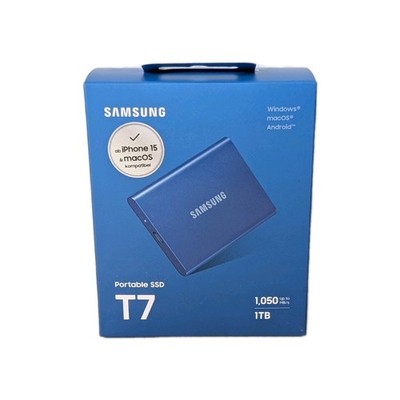 Samsung Portable SSD T7 USB 3.2 Gen 2 - 1 TB - Blau
