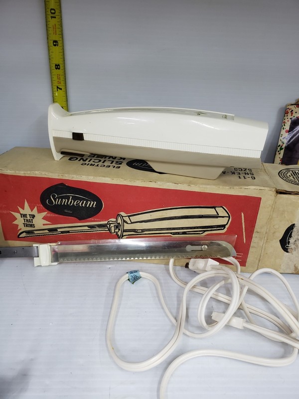 Sunbeam Electric Slicing Knife Vtg Model EK A Original Box