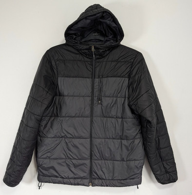 The North Face Puffer Jacke Herren Small schwarz grau warm Winter wattiert Thermoball