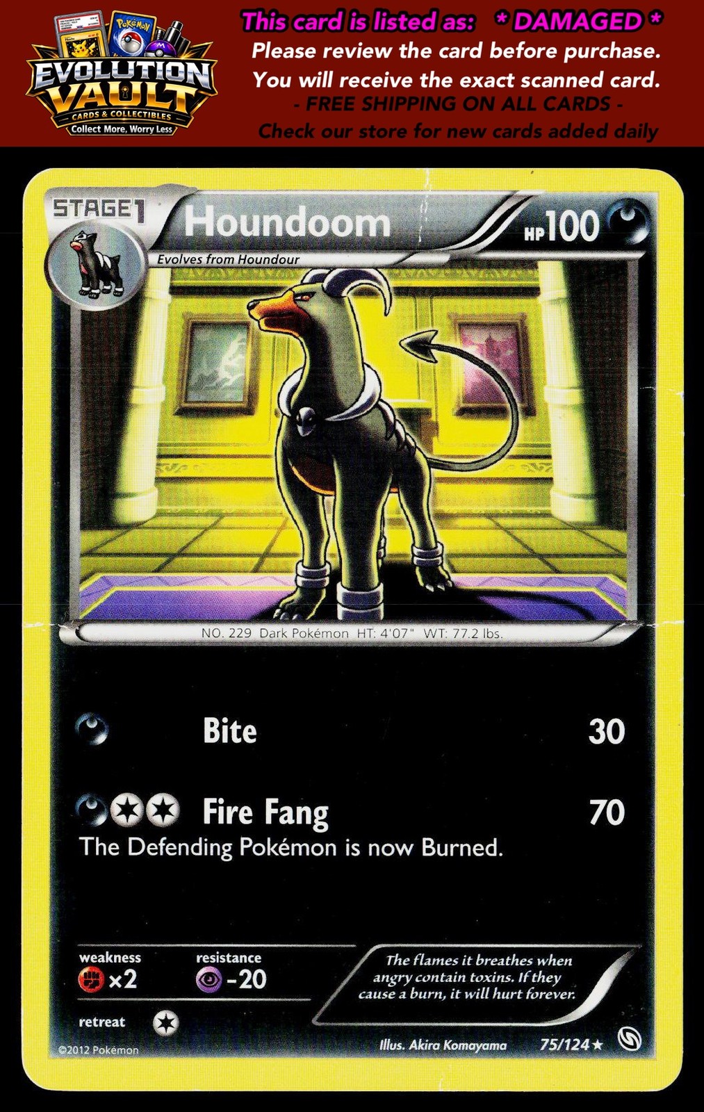 Dragons Exalted #75/124 Houndoom