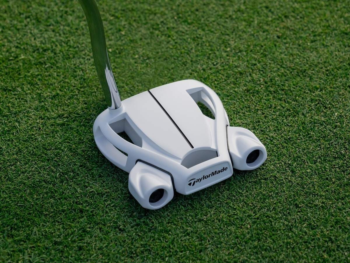 TaylorMade Spider GHOST white Putter Double Bend Mallet Steel