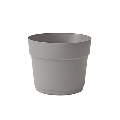 TeraPlast Bloom 29 Pflanzkübel Fog Grey Hellgrau rund 29cm Wasserspeicher