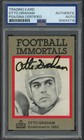 1985 Football Immortals OTTO GRAHAM signed card | Browns - autograph PSA/DNA