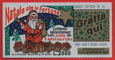 GRATTA E VINCI LOTTERIA NATALE CON LA FORTUNA LOTTO 99 VERGINE PERFETTO