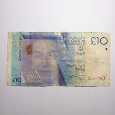 Gibraltar £10 Ten Pounds Sterling Banknote in Circulated Condition - 2010