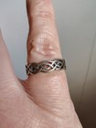 Vintage Sterling Silver Celtic Knot Woven Eternity Band Ring Size 6 Acid Tested — photo 7