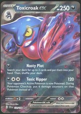 Toxicroak ex 131/198 Holofoil Double Rare Scarlet & Violet Base Set NM Pokemon