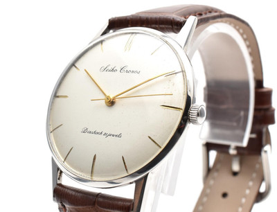 [EXC+5] 1959 SEIKO Cronos 15001A  21Jewels Hand-Winding Men's 35mm Watch Japan