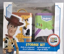 Disney FUNKO Toy Story 2 3 4 RARE Metal Storage Canisters Set of 2 BNIB