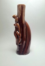 VINTAGE VAN BRIGGLE STYLE ART POTTERY STEM VASE