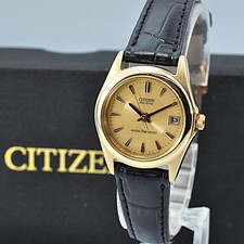 CITIZEN Citizen Eco Drive EC11 S033306 Quartz Gold Dial Ladies Watch with Box Wo