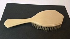 Vtg Ivory Dubarry Pyralin Hair Brush Art Deco Look Dresser Boudior Vanity 3x8"