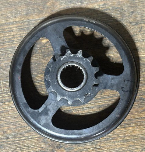 VINTAGE RACING GO KART L&T 1 DISC DRY MINI CLUTCH DRUM 219 13T YAMAHA KT100