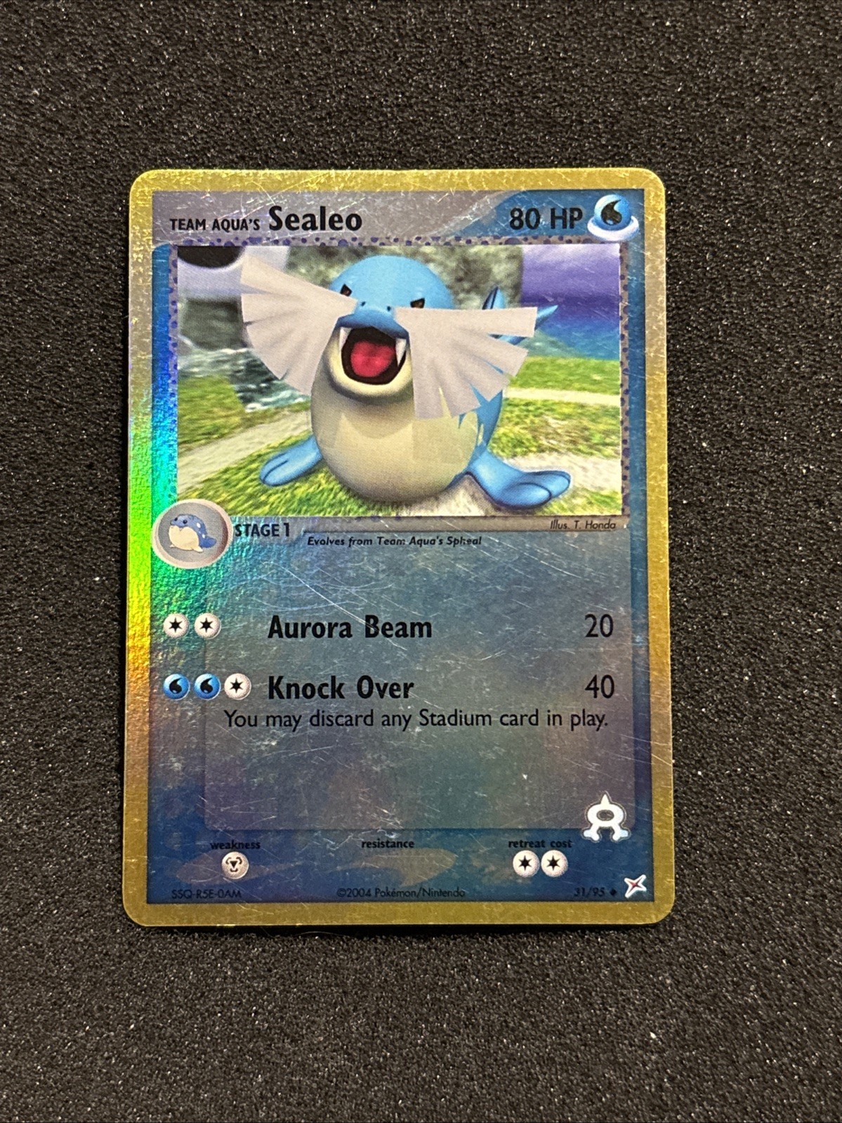 Pokemon Card - Team Aqua's Sealeo Team Magma vs Team Aqua 31/95 Reverse Holo LP
